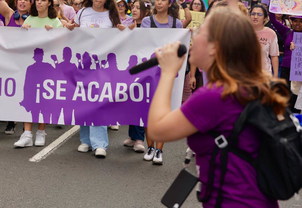 El feminismo canario se moviliza en la capital grancanaria