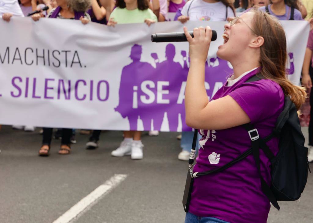 El feminismo canario se moviliza en la capital grancanaria