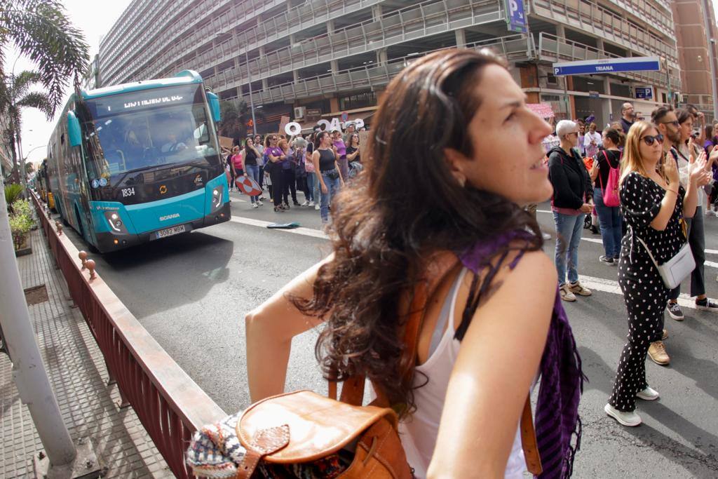 El feminismo canario se moviliza en la capital grancanaria