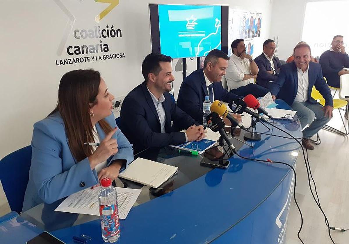 Cristina Calero, David Toledo y Oswaldo Betancort.