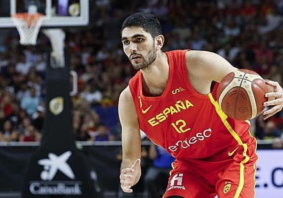 Santi Aldama, un fijo ya en la selección española.