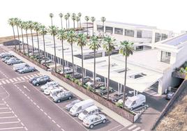 Imagen del nuevo centro comercial en Puerto Calero. C7