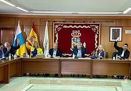 Vista general de la sesión plenaria celebrada este jueves por el Ayuntamiento de San Bartolomé de Tirajana.