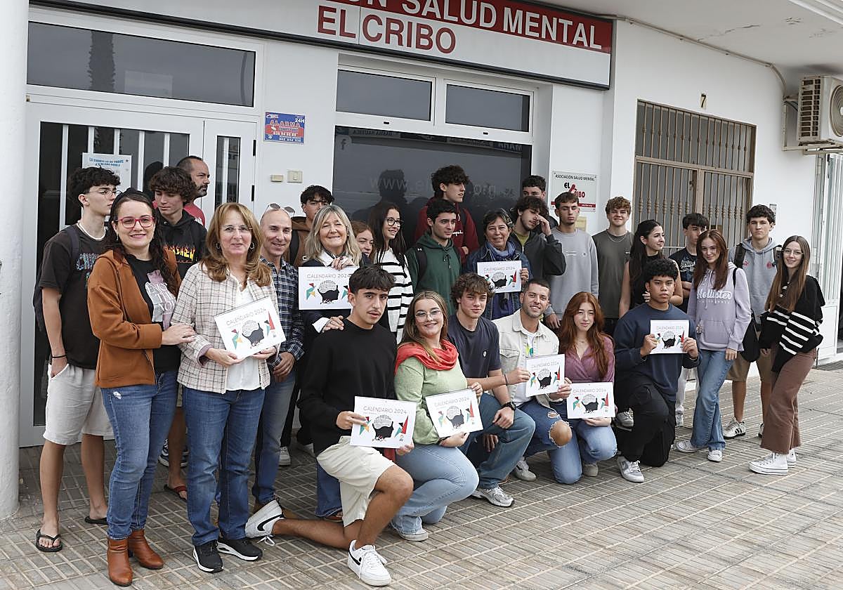 Protagonistas de la presentación del calendario.