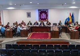 Un momento de la sesión de este viernes.