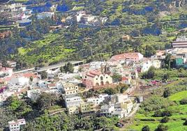 Panorámica de Santa Brígida, el municipio que presume del promedio salarial más alto de Canarias.