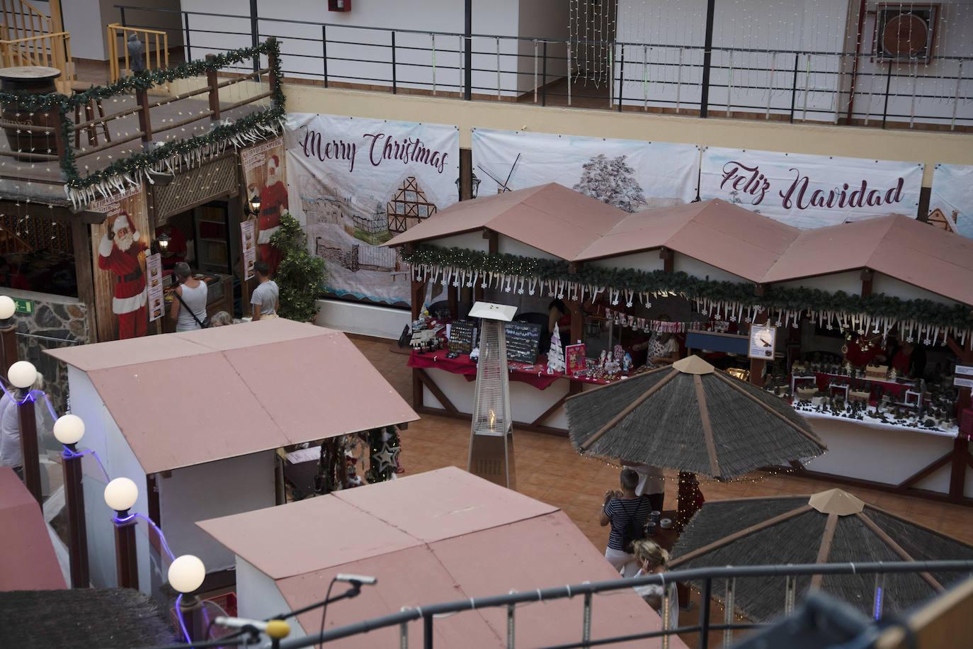 Entre puestos navideños en el Hotel Maritim Playa