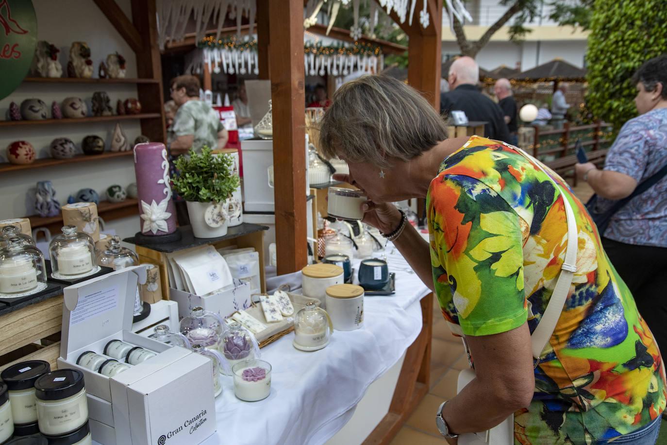 Entre puestos navideños en el Hotel Maritim Playa