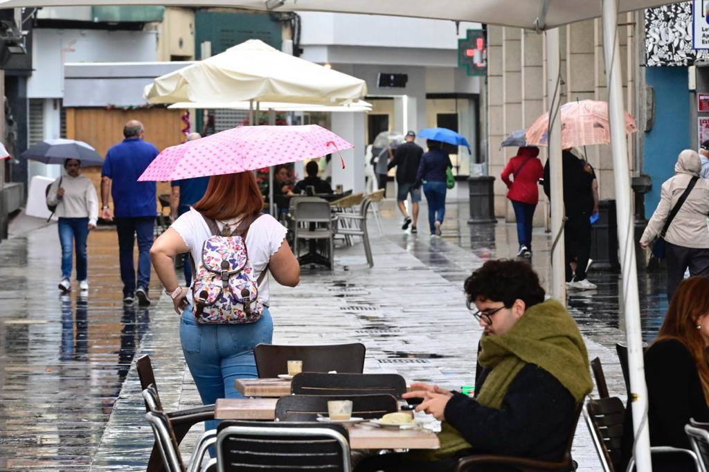Sábado pasado por agua en la capital grancanaria