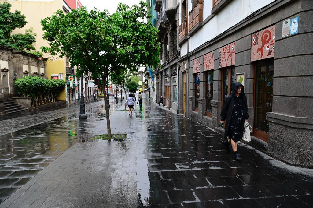 Sábado pasado por agua en la capital grancanaria