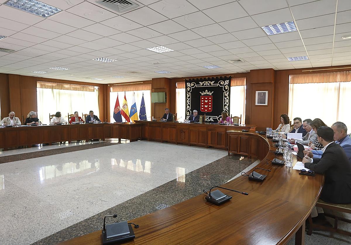Consejo de Gobierno celebrado este lunes en el Cabildo de Lanzarote.