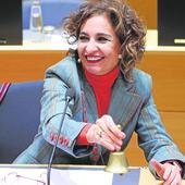 La ministra de Hacienda, María Jesús Montero, la semana pasada en Bruselas.
