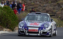 El piloto Benjamín Avella durante un rally.