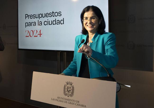 Carolina Darias presenta las cuentas de 2024.