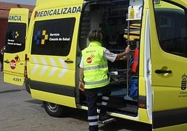 Ambulancia medicalizada del SUC.