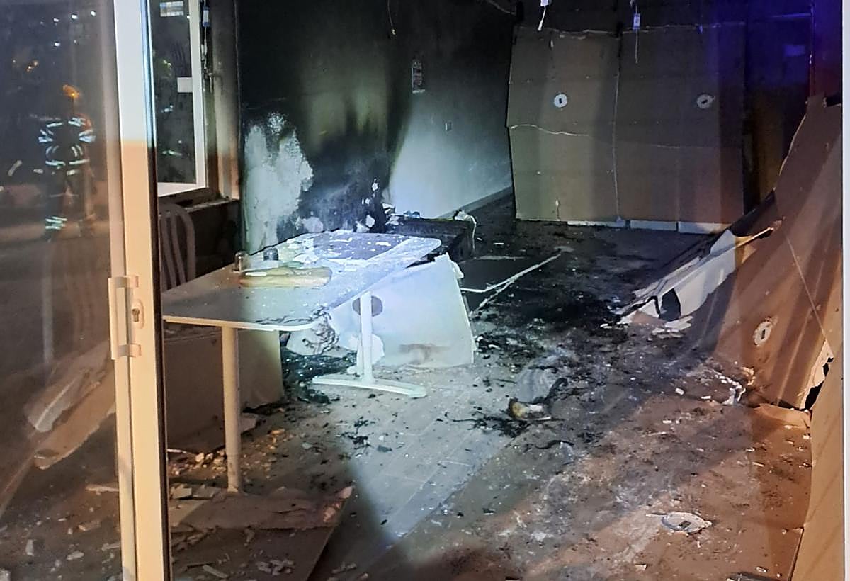 Así quedó el local.