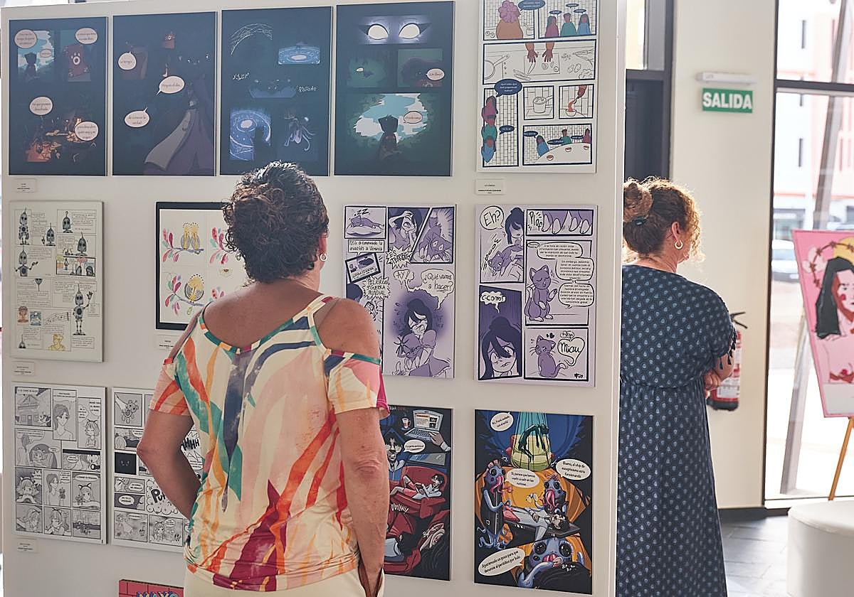 Exposición de los trabajos ganadores del certamen del Cabildo Insular.