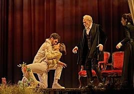 Una escena de 'La discreta enamorada', de Lope de Vega, que representa este fin de semana la Joven Compañía Nacional de Teatro Clásico.