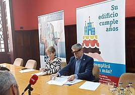 La presidenta de la AECP, María de la Salud Gil y el presidente de Acegi, Rafael Tarajano.