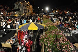 Imagen de archivo de la víspera de Reyes en el Guiniguada.