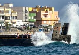 Bonita estampa del mar en Gran Canaria.