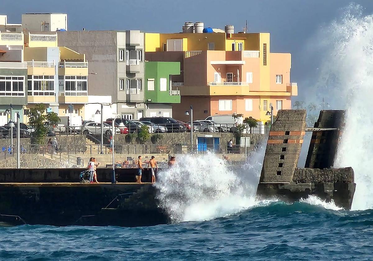 Bonita estampa del mar en Gran Canaria.