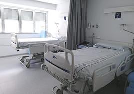 Imagen de archivo de una habitación hospitalaria.