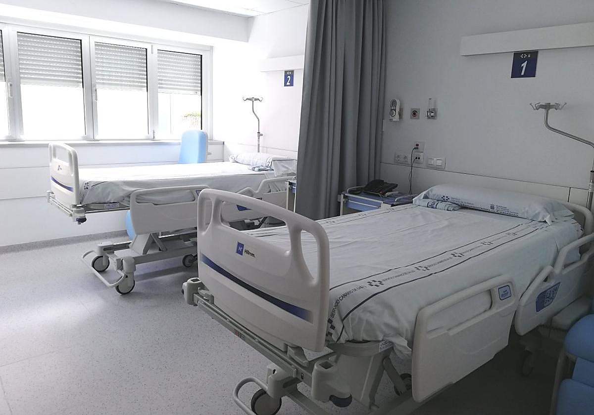 Imagen de archivo de una habitación hospitalaria.