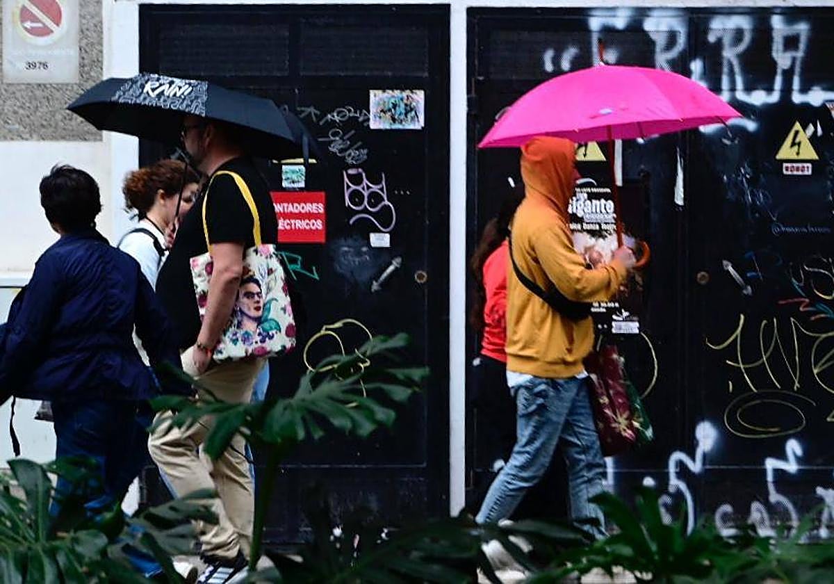 Las lluvias ya están de vuelta en la capital grancanaria