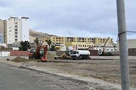 Obras en el Puerto de La Luz para el carnaval de Las Palmas de Gran Canaria