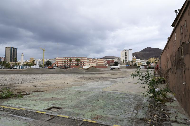 Obras en el Puerto de La Luz para el carnaval de Las Palmas de Gran Canaria