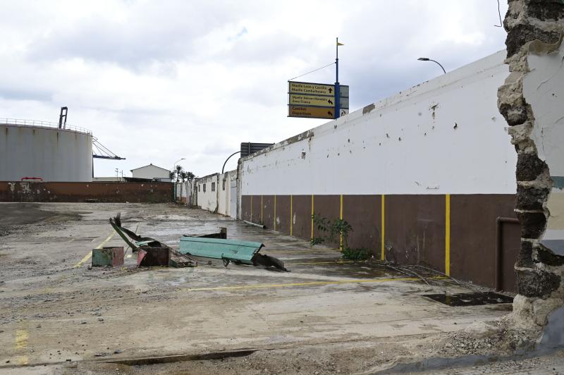 Obras en el Puerto de La Luz para el carnaval de Las Palmas de Gran Canaria