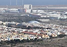 Vista general del Cruce de Arinaga.