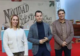De izquierda a derecha, Guacimara Medina, Adrián Santana y Fernando Suárez.