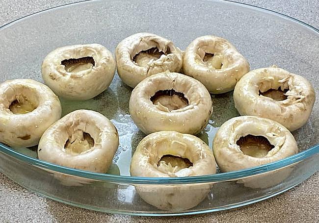 Horneamos los champiñones