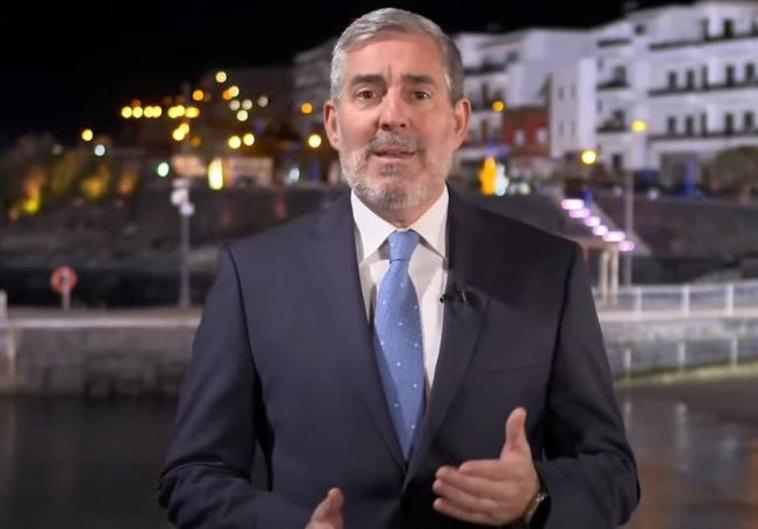 Fernando Clavijo, presidente de Canarias, traslada a la población canaria su mensaje de fin de año.