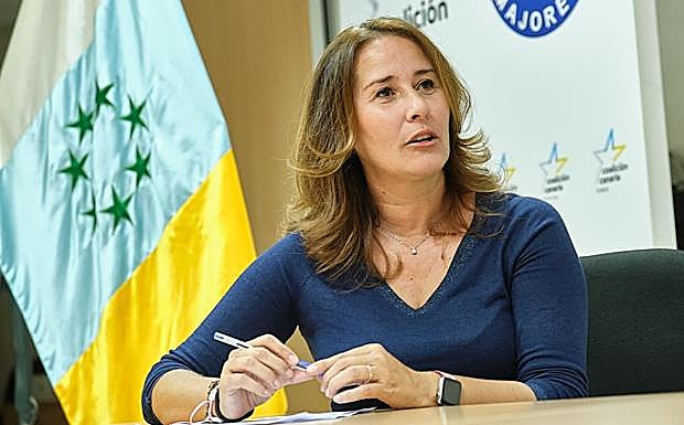 Lola García, portavoz de CC en el Cabildo. 