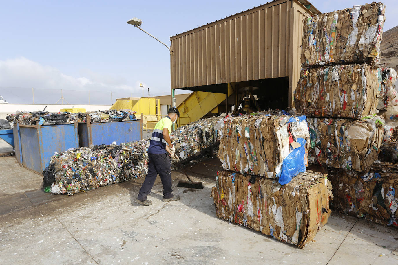 Imagen de archivo de una planta de reciclaje en La Graciosa. 