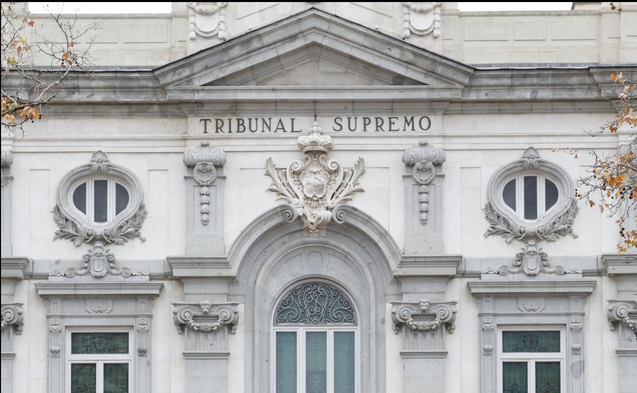 Imagen de la fachada del Tribunal Supremo. 