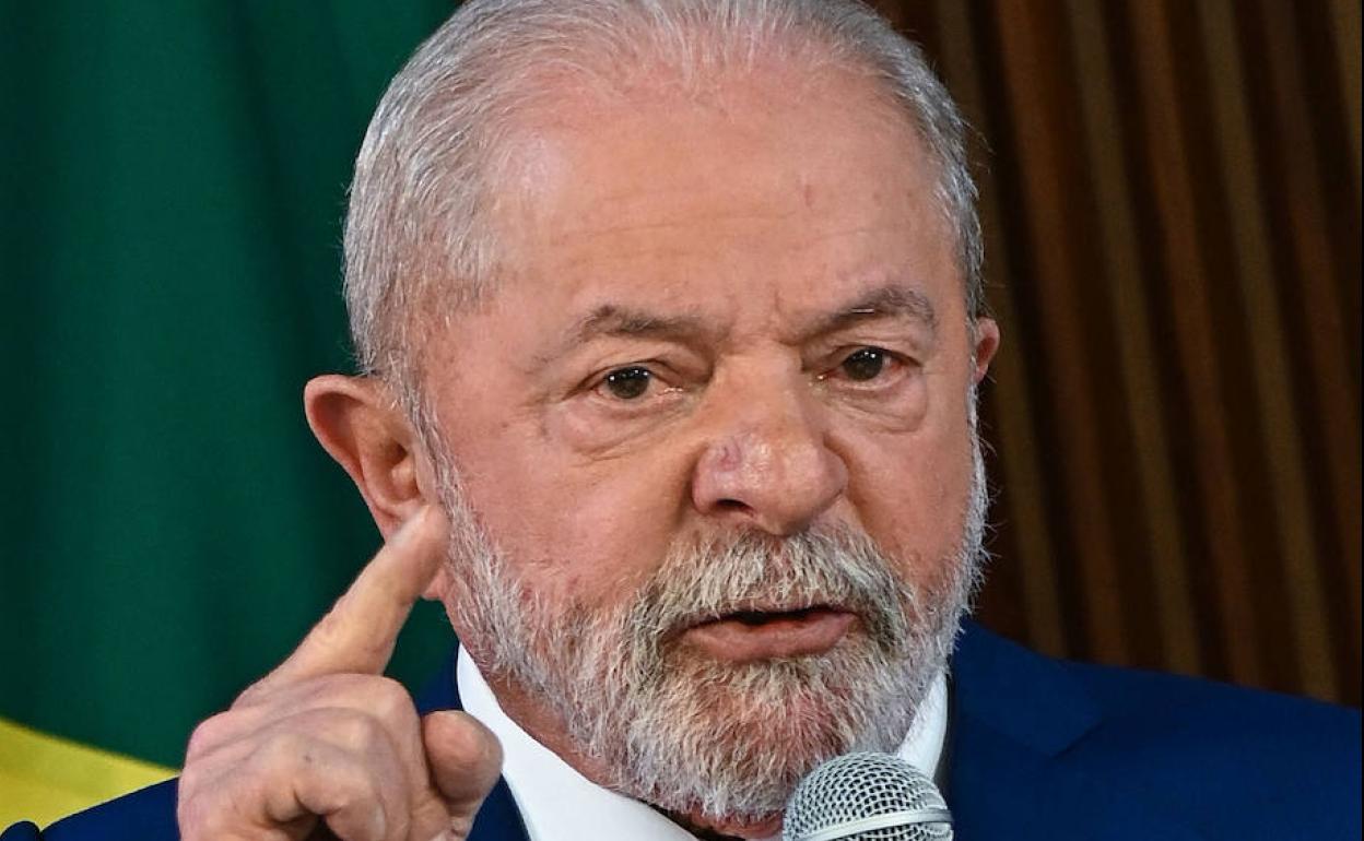 Lula da Silva, durante la primera reunión ministerial del gobierno, el pasado viernes.