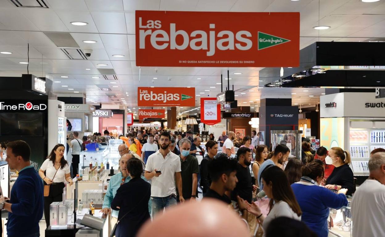 Imagen de las rebajas en la capital grancanaria. 