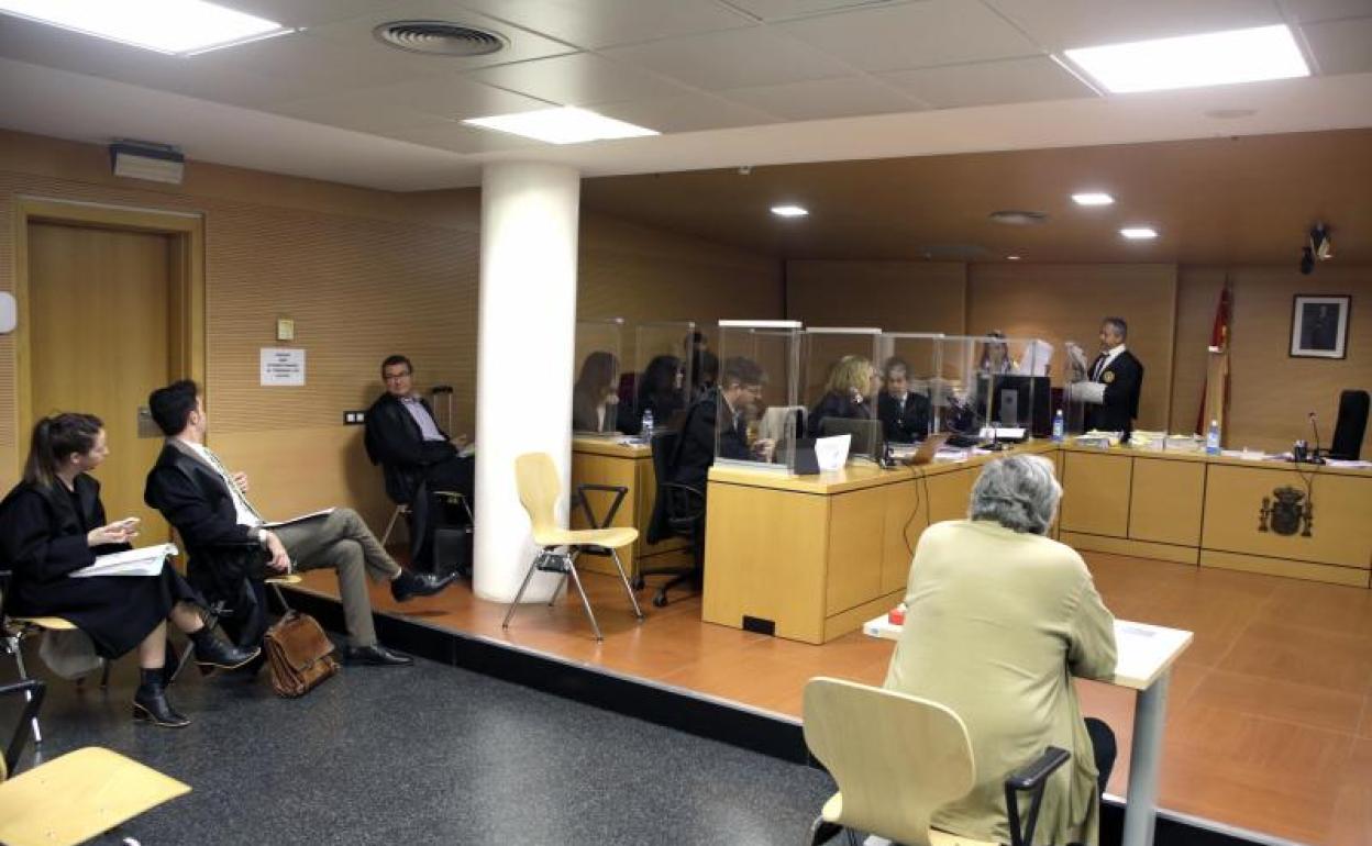 Momento de la vista fallida de este lunes. 