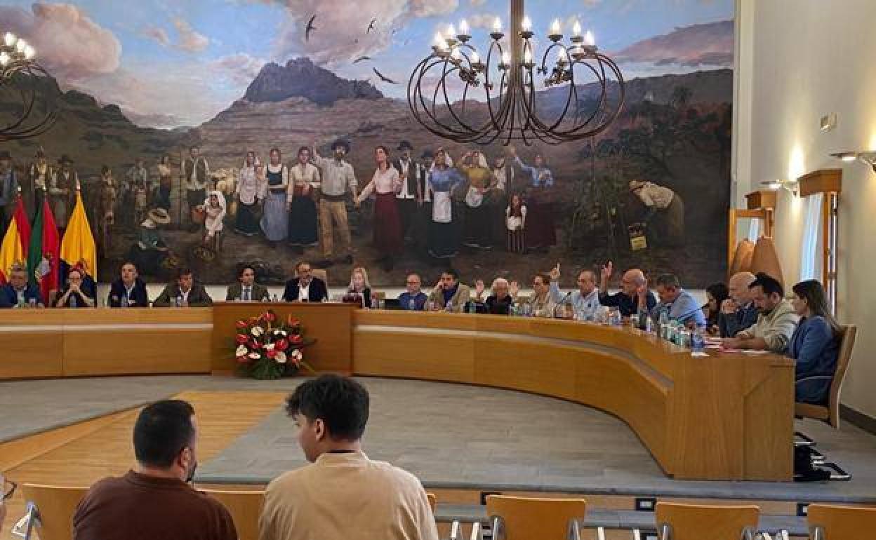 Foto de archivo de una sesión plenaria en Santa Lucía de Tirajana. 