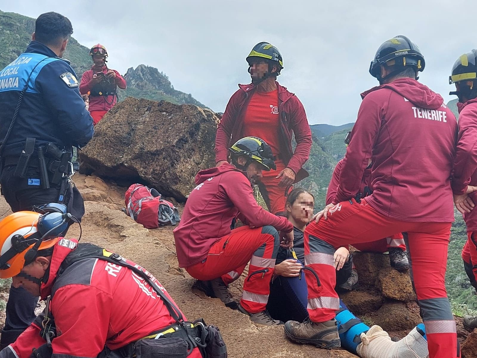 Durante el rescate