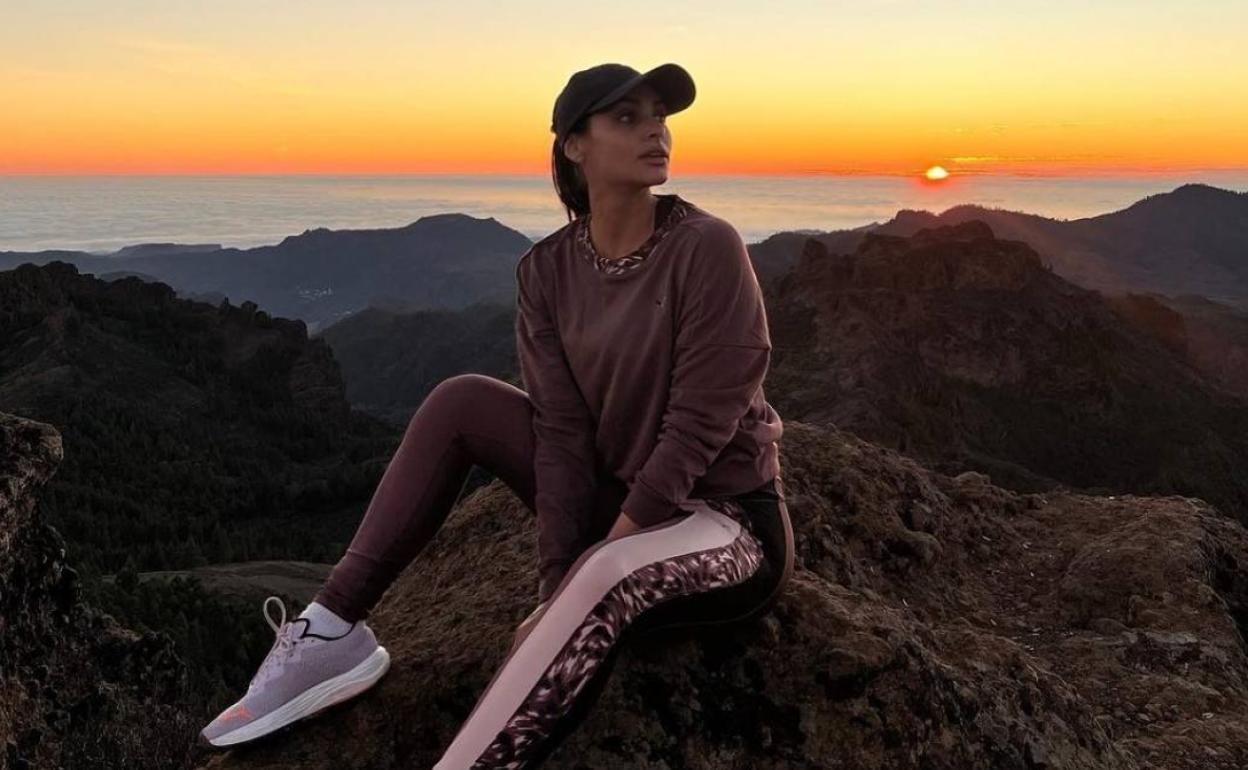 Renata Notni se enamora de la cumbre de Gran Canaria