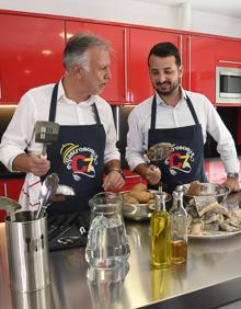 Imagen secundaria 2 - Un sancocho con toque presidencial para inaugurar la cocina de CANARIAS7