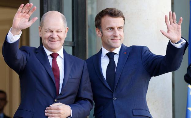 Macron y Scholz celebran en París una cumbre para relanzar el motor franco-alemán