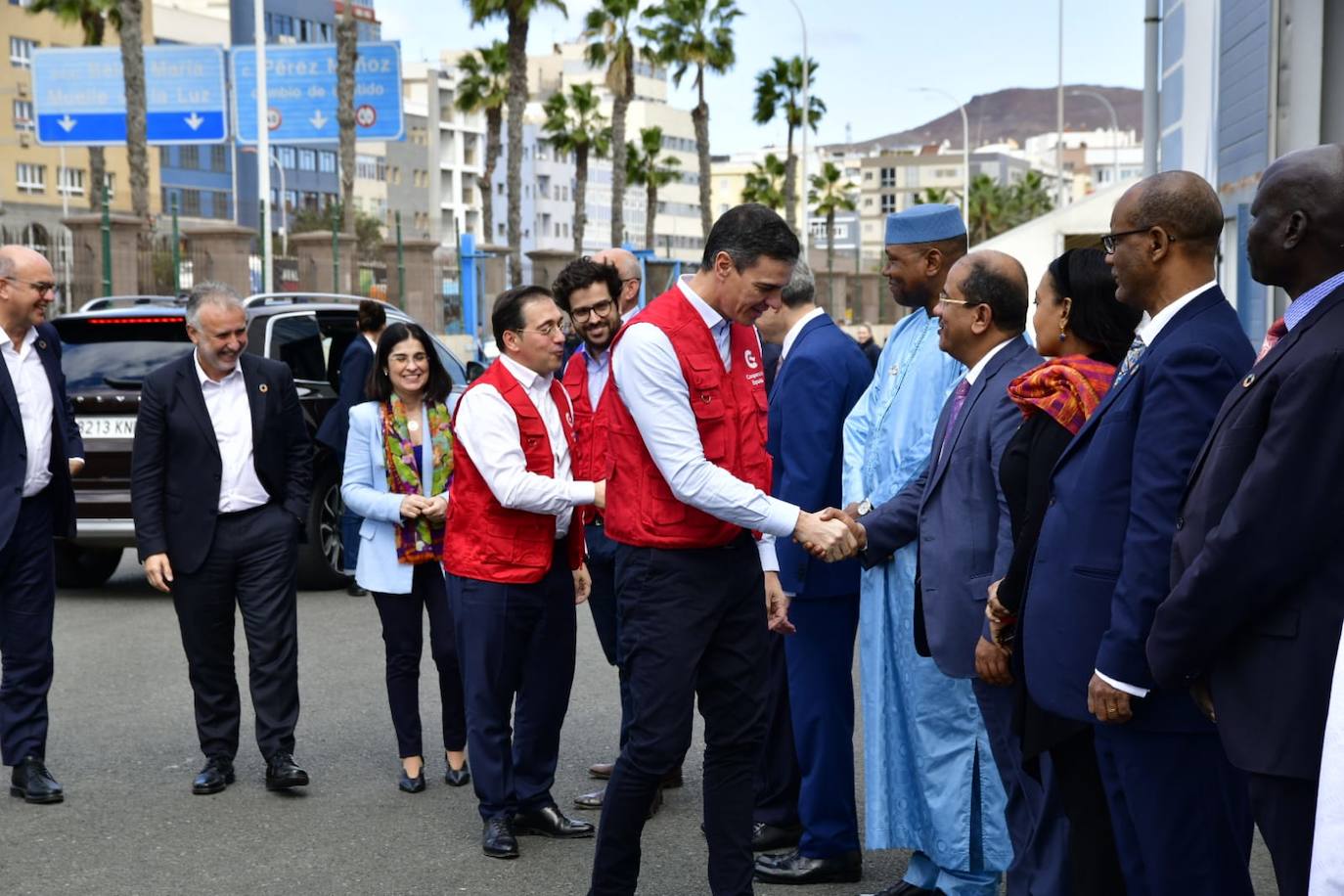 Fotos: Pedro Sánchez visita la base del Programa Mundial de Alimentos