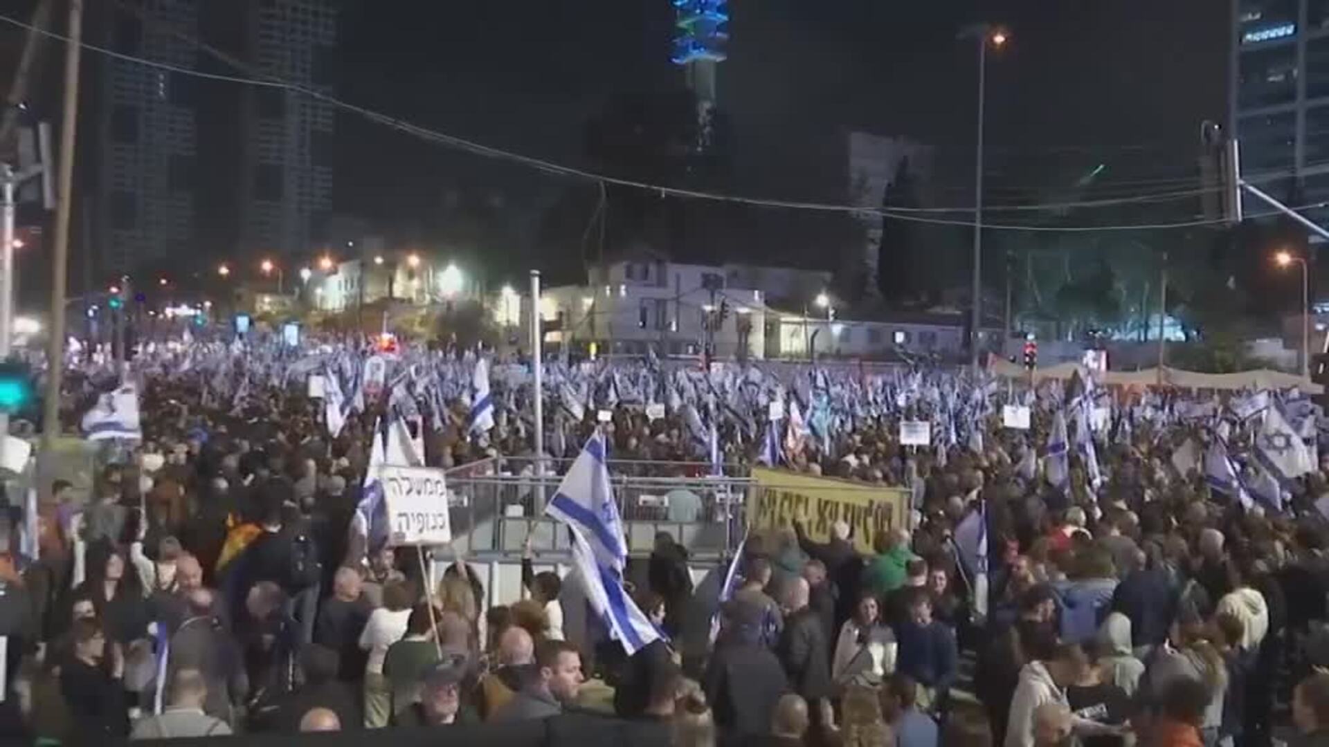Manifestación en Tel aviv contra el gobierno más derechista de la historia de Israel