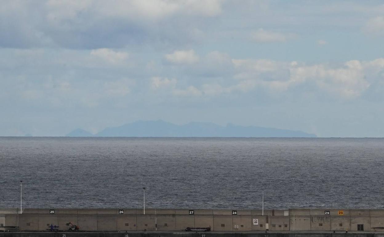 Fuerteventura se ha podido divisar desde Gran Canaria este lunes. 